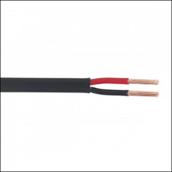 Sealey AC2830TWTN Automotive Cable Thin Wall Flat Twin 2 x 2mm² 28/0.30mm 30m Black