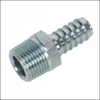Sealey AC41 PCL Screwed Tailpiece Male 3/8 inch BSPT - 3/8 inch  Hose - Pack of 5