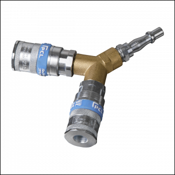 Sealey AC55 PCL Twin Coupling Y-Adaptor