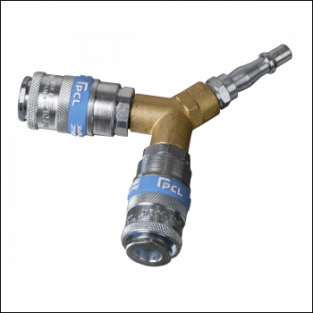 Sealey AC87 PCL Twin Coupling Y-Adaptor