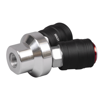 Sealey ACH55 High Flow Twin Coupling Body Female Thread 1/4 inch BSPT
