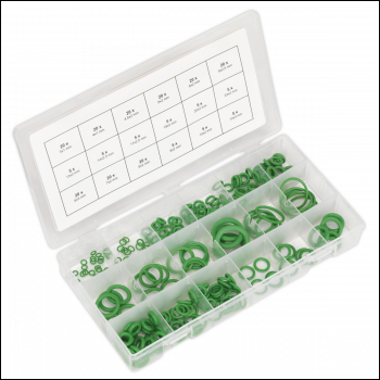 Sealey ACOR225 Air Conditioning Rubber O-Ring Assortment 225pc - Metric