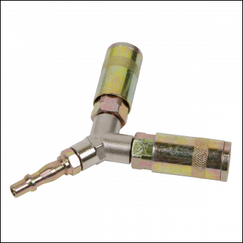 Sealey ACX55 Twin Coupling Y-Adaptor