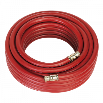 Sealey AHC1538 Air Hose with 1/4 inch BSP Unions 15m x 10mm