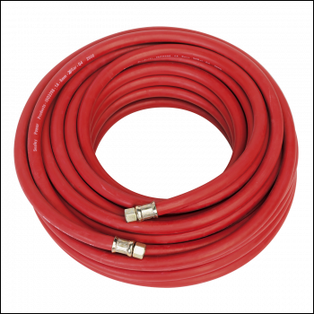 Sealey AHC20 Air Hose with 1/4 inch BSP Unions 20m x 8mm