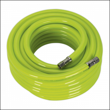 Sealey AHFC1538 High-Visibility Air Hose with 1/4 inch BSP Unions 15m x 10mm