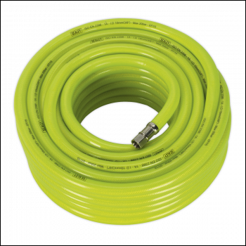 Sealey AHFC2038 High-Visibility Air Hose with 1/4 inch BSP Unions 20m x 10mm
