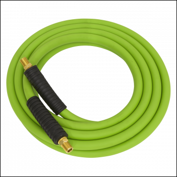 Sealey AHHC10G High-Visibility Hybrid Air Hose with 1/4 inch BSP Unions 10m x 8mm