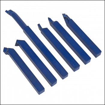 Sealey AK1122 Lathe Turning Tool Set 10mm x 10mm 6pc