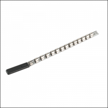 Sealey AK1214 Premier Socket Retaining Rail with 14 Clips 1/2 inch Sq Drive