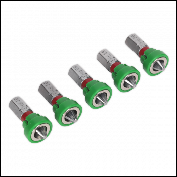 Sealey AK210520 Premier Phillips Power Tool Bit with Magnetic Holder #2 x 25mm - Pack of 5