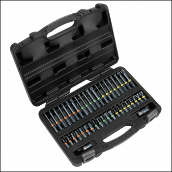 Sealey AK21901 Premier Impact TRX-Star*/Hex/Spline Bit Set 3/8 inch  & 1/2 inch Sq Drive 42pc
