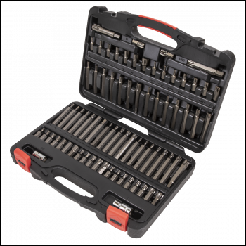 Sealey AK21974P Premier TRX-Star*/Security TRX-Star*/Hex/Ribe/Spline Bit Set 3/8 inch  & 1/2 inch Sq Drive 74pc