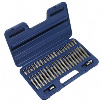 Sealey AK219 Premier TRX-Star*/Hex/Spline Bit Set 3/8 inch  & 1/2 inch Sq Drive 42pc