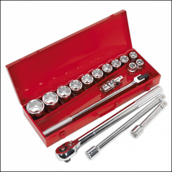 Sealey AK2597 Premier Socket Set 3/4 inch Sq Drive 17pc