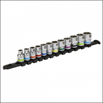 Sealey AK2660 Premier Platinum Socket Set 3/8 inch Sq Drive 12pc