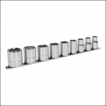 Sealey AK2677 Premier Whitworth Socket Set 1/2 inch Sq Drive 9pc