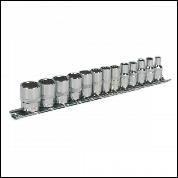 Sealey AK2680 Premier Socket Set 1/4 inch Sq Drive 12-point 13pc