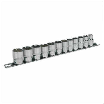 Sealey AK2682 Premier Socket Set 3/8 inch Sq Drive 12-point 12pc