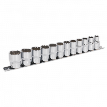 Sealey AK2684 Premier Socket Set 1/2 inch Sq Drive 12-point 12pc