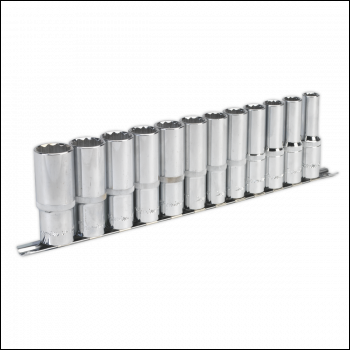 Sealey AK2685 Premier Deep Socket Set 12-Point 1/2 inch Sq Drive 12pc