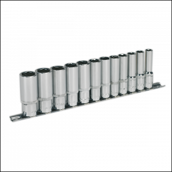 Sealey AK2694 Premier Deep Socket Set 3/8 inch Sq Drive 12pc