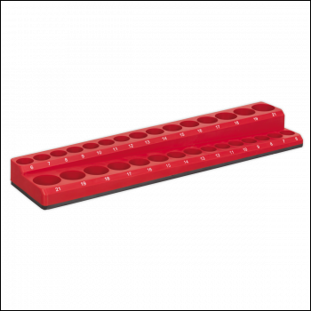 Sealey AK27086 Premier Socket Holder Magnetic 3/8 inch Sq Drive Capacity 30 Sockets