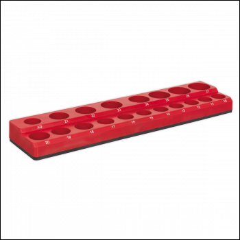 Sealey AK27087 Premier Socket Holder Magnetic 1/2 inch Sq Drive Capacity 19 Sockets