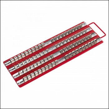 Sealey AK271 Socket Rail Tray Red 1/4 inch , 3/8 inch  & 1/2 inch Sq Drive