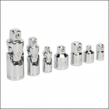 Sealey AK2737 Premier Universal Joint & Socket Adaptor Set 7pc