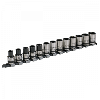 Sealey AK2742B Premier Black Lock-On™ Socket Set 1/2 inch Sq Drive 13pc