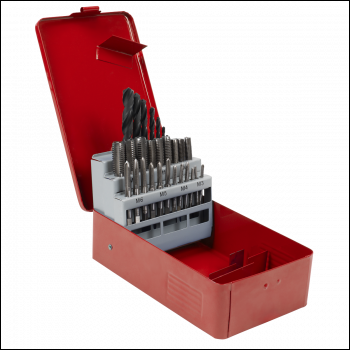 Sealey AK3023 Metric Tap & Drill Bit Set 28pc