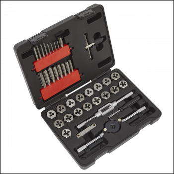 Sealey AK3039HM Metric Tap & Hex Die Set 39pc