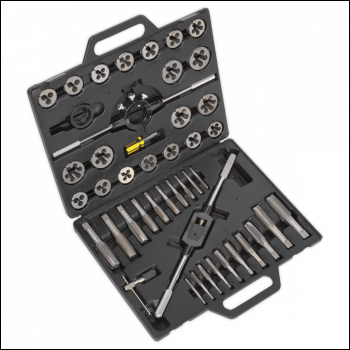 Sealey AK303IMP Imperial Tap & Die Set Split Dies 45pc