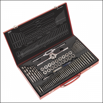 Sealey AK3076 Metric Tap & Die Set Split Dies 76pc