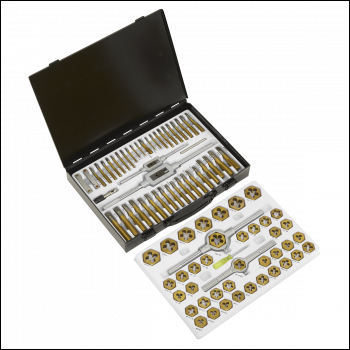 Sealey AK3086HIM Metric & Imperial Hexagonal Tap & Die Set 86pc