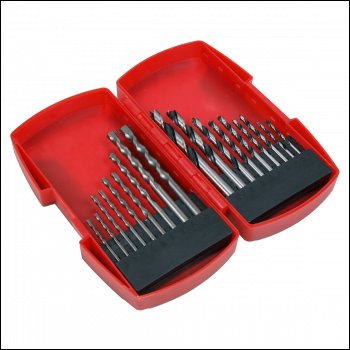 Sealey AK3718MW Wood/Masonry Drill Bit Set 18pc