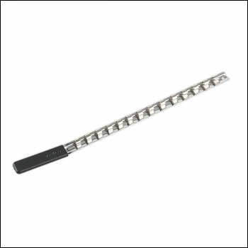 Sealey AK3814 Socket Retaining Rail with 14 Clips 3/8 inch Sq Drive
