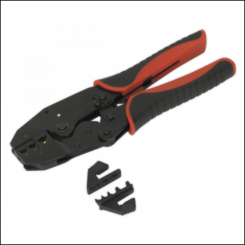 Sealey AK3857 Ratchet Crimping Tool Interchangeable Jaws