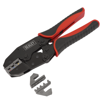 Sealey AK3857 Ratchet Crimping Tool Interchangeable Jaws