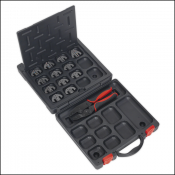 Sealey AK3858COMBO Ratchet Crimping Tool with Jaws and Storage Case
