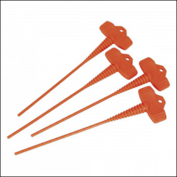 Sealey AK391 Applicator Nozzle Stopper - Pack of 4