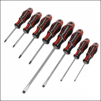 Sealey AK4322 Premier GripMAX® Screwdriver Set 8pc - Red