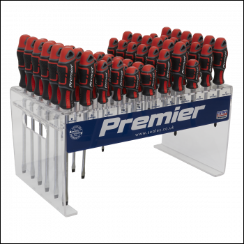 Sealey AK4369DS Premier GripMAX® Individual Screwdrivers Countertop Display 66pc