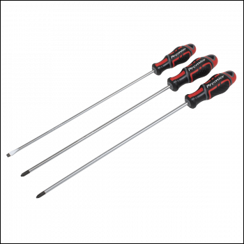 Sealey AK4372 Premier GripMAX® Extra-Long Screwdriver Set 3pc