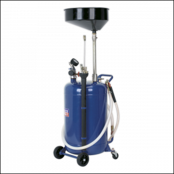 Sealey AK459DX Air Discharge Mobile Oil Drainer with Probes 90L