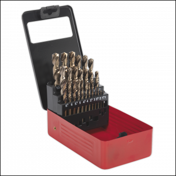 Sealey AK4702 HSS Cobalt Fully Ground Drill Bit Set 25pc