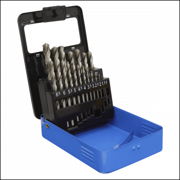 Sealey AK47191 HSS Fully Ground Drill Bit Set 19pc