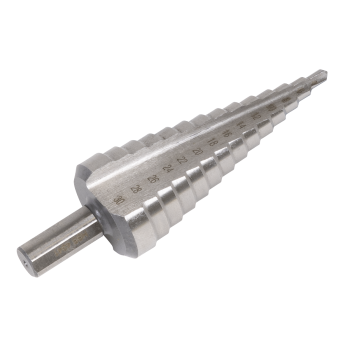 Sealey AK4745 Straight Flute HSS 4341 Step Drill Bit 4-30mm