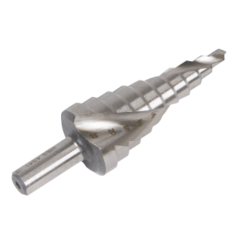 Sealey AK4747 Spiral Flute HSS 4341 Step Drill Bit 4-22mm